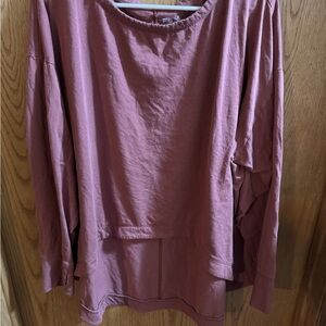 FLX Mauve Long Sleeve Travel Top